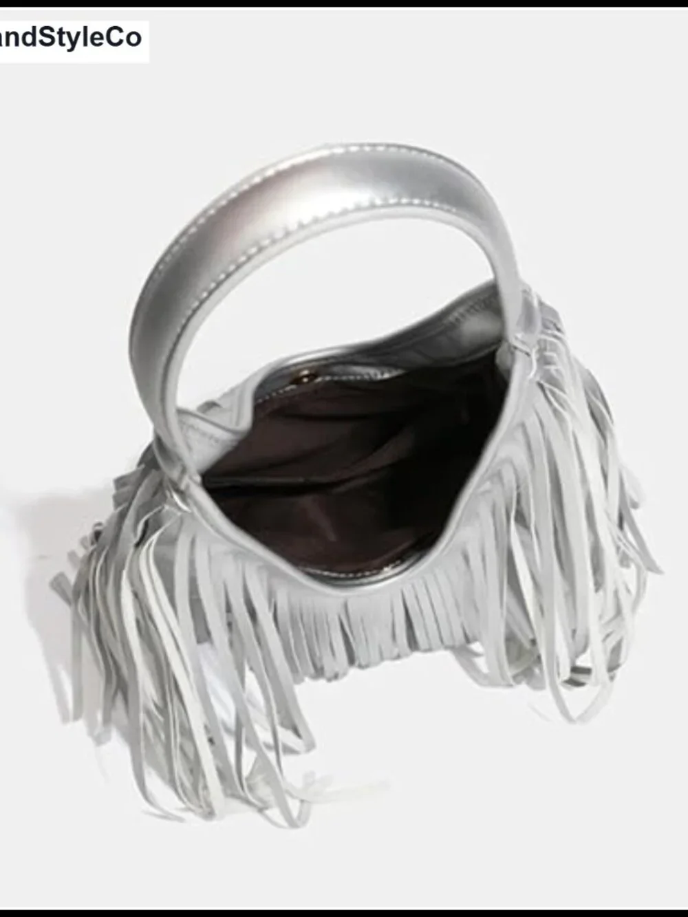 Fringe Hobo Shoulder Bag Vegan Leather Layered Tassel Women Purse